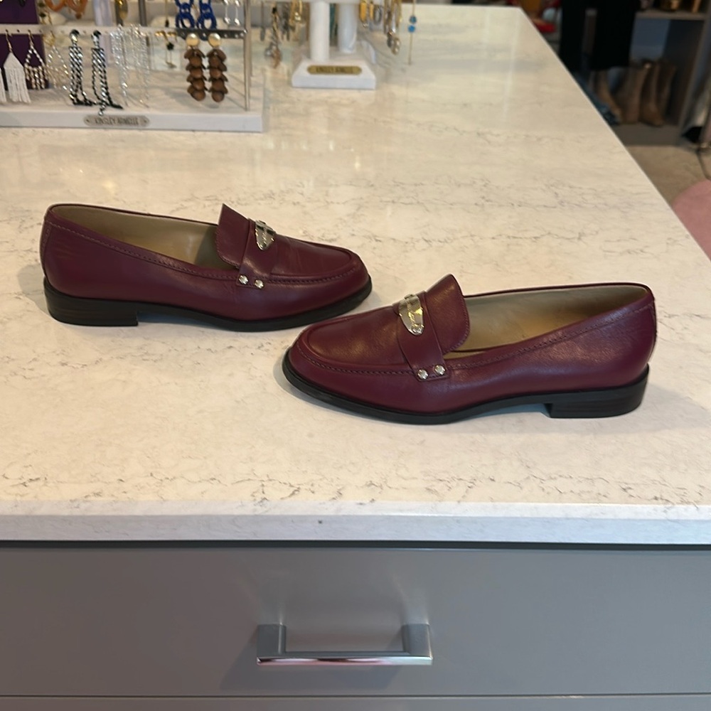 Micheal Kors maroon colored loafers size 7